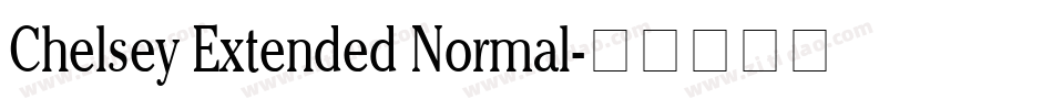Chelsey Extended Normal字体转换